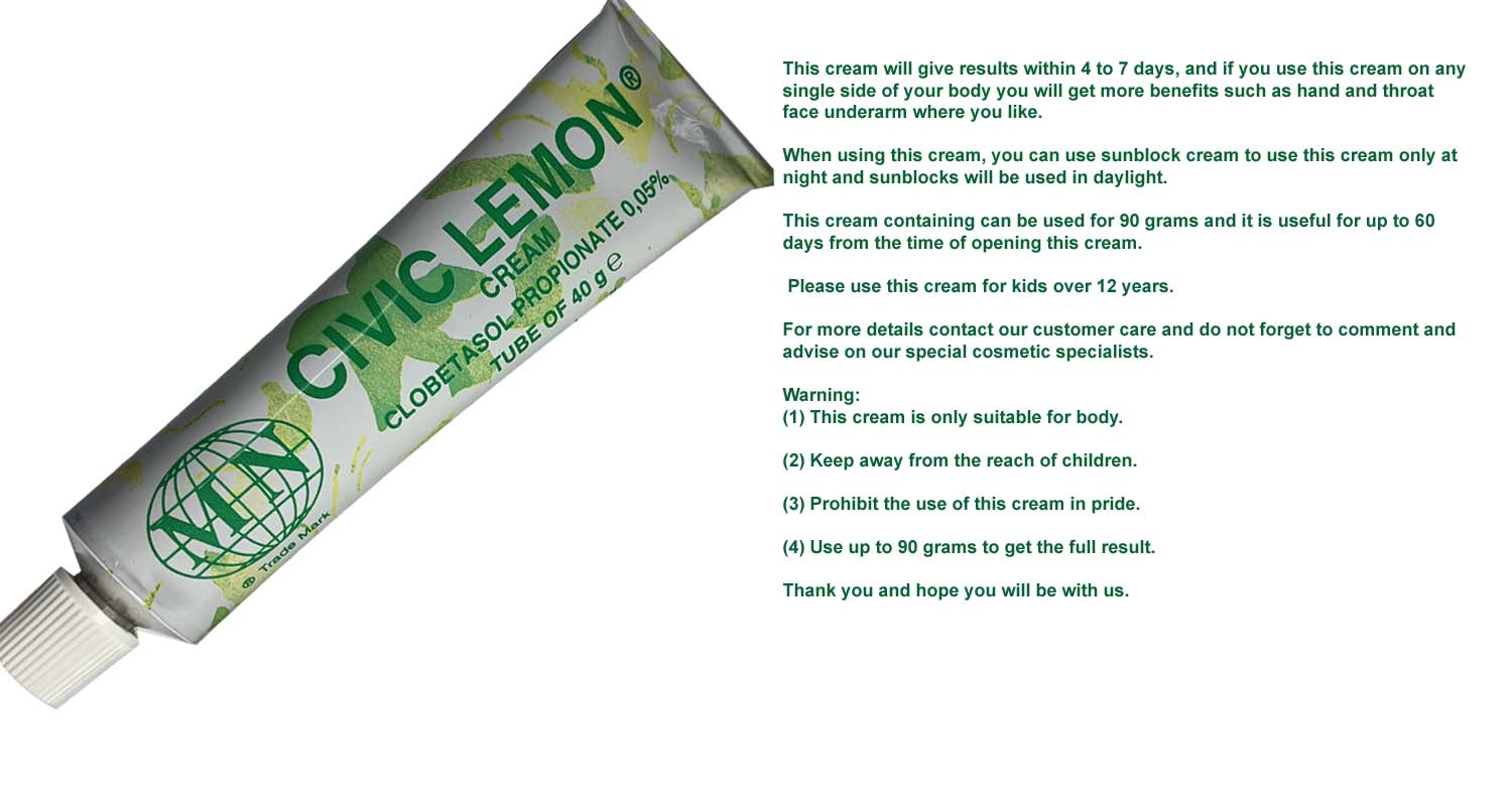 CIVIC LEMON CREAM Tube of 30 g